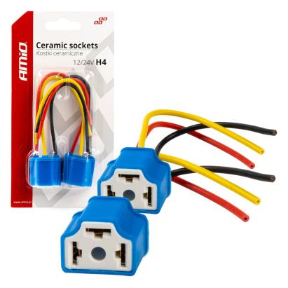 Set 2 mufe ceramice soclu H4, rezistente termic, 12-24V FAVLine Selection