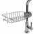 Raft organizator universal pentru bucatarie sau baie, montaj pe robinet, material otel, culoare Argintiu FAVLine Selection