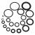 Set 225 de garnituri din cauciuc "O-Ring" rezistente la ulei, 18 tipuri/dimensiuni FAVLine Selection