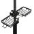 Raft organizator dublu, universal pentru bucatarie sau baie, montaj pe robinet, material otel, culoare Neagra FAVLine Selection