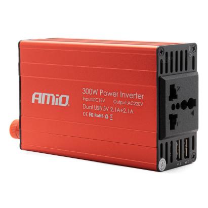 Convertor de tensiune 12V -> 220V, 300W/600W, 2 x USB 5V FAVLine Selection