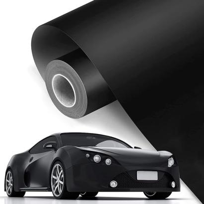 Folie auto pentru colantare integrala, Termoplastica, cu tehnologie "BUBBLE FREE", culoare Negru, finisaj Mat, dimensiune 3,0m x 1,52m FAVLine Selection