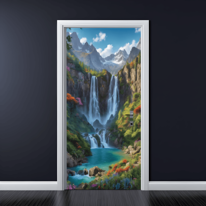 Folie imprimata color pentru decor Usa, dimensiune 200 x 90cm, model: AVX-DR27 FAVLine Selection