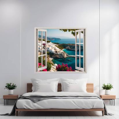 Folie imprimata color pentru decor perete locuinta, dimensiune 125 x 110cm, model: VIEW TO HAVEN 14 FAVLine Selection