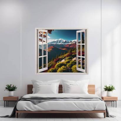 Folie imprimata color pentru decor perete locuinta, dimensiune 125 x 110cm, model: VIEW TO HAVEN 34 FAVLine Selection