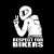 Sticker autoadeziv pentru vehicule Off Road, model "Respect For Bikers", dimensiune 17 x 12 cm, culoare Alba FAVLine Selection