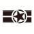 Sticker autoadeziv pentru vehicule Off Road, model "Army Star", dimensiune 90 x 43 cm, culoare Neagra FAVLine Selection