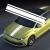 Sticker autoadeziv Tuning, model "Triple Stripes", dimensiune 125 x 22 cm, culoare Alba FAVLine Selection