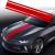 Sticker autoadeziv Tuning, model "Triple Stripes", dimensiune 125 x 22 cm, culoare Rosie FAVLine Selection
