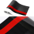 Sticker autoadeziv Tuning, model "Rally Stripe Carbon 3D", dimensiune 140 x 17 cm, culoare Negru/Rosu FAVLine Selection
