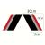 Sticker autoadeziv Tuning, model "Racing Flag", dimensiune 30 x 24 x 17 cm, culoare Negru/Argintiu/Rosu FAVLine Selection