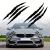 Set 2 stickere autoadezive Tuning, model "Monster Scratches", dimensiune 37 x 9 cm, culoare Negru FAVLine Selection