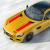 Set 2 stickere autoadezive Tuning, model "Hood Stripes V1", dimensiune 85 x 12 cm, culoare Rosie FAVLine Selection