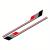 Set 2 stickere autoadezive Tuning, model "Racing Stripes V2", dimensiune 180 x 16,5 cm, culoare Negru + Gri + Rosu FAVLine Selection