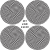 Set 4 Folii Imprimate Outdoor cu EcoSolvent, autoadezive, pentru decorarea jantelor auto, dimetru 60 cm, model FJT-32 FAVLine Selection