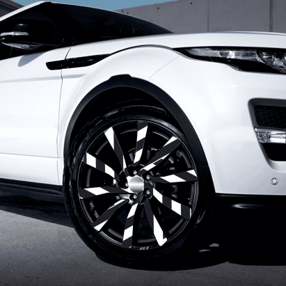 Set 4 Folii Imprimate Outdoor cu EcoSolvent, autoadezive, pentru decorarea jantelor auto, dimetru 60 cm, model FJT-37 FAVLine Selection