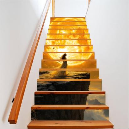 Sticker decorativ pentru scari interioare, print autoadeziv de inalta rezolutie, dimensine 200 x 124 cm, cod: AVX-STAIRS-04 FAVLine Selection