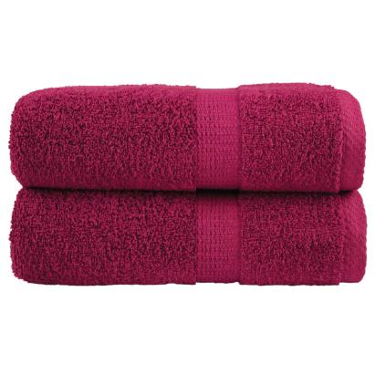 Prosoape mâini premium SOLUND 2 buc bordo 30x30 cm 600gsm GartenMobel Dekor