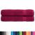Prosoape premium SOLUND 2 buc roșu bordo 100x200cm 600gsm GartenMobel Dekor