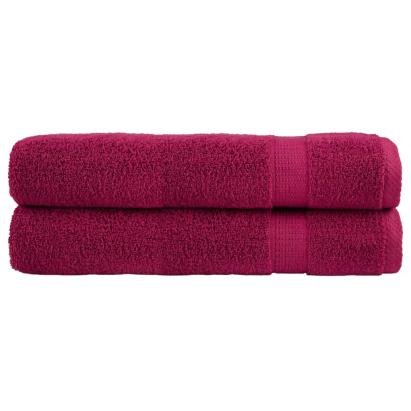 Prosoape premium SOLUND 2 buc roșu bordo 100x200cm 600gsm GartenMobel Dekor