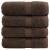 Prosoape mâini premium SOLUND 4 buc maro 30x30cm 600gsm GartenMobel Dekor