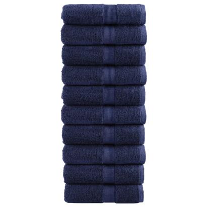 Prosoape oaspeți premium SOLUND 10buc. bleumarin 30x50cm 600gsm GartenMobel Dekor