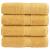 Prosoape mâini premium SOLUND 4 buc auriu 30x30cm 600gsm GartenMobel Dekor