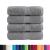 Prosoape mâini premium SOLUND 4 buc gri 30x30cm 600gsm GartenMobel Dekor