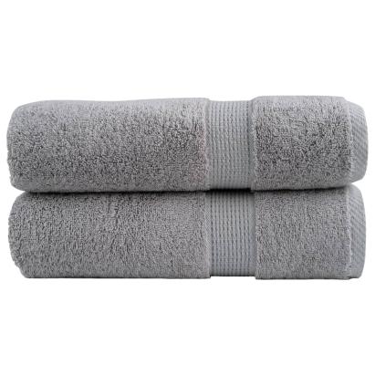 Prosoape de duș premium SOLUND 2 buc gri 70x140cm 600 gsm GartenMobel Dekor
