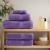 Prosoape mâini premium SOLUND 2 buc violet 30x30cm 600 gsm GartenMobel Dekor