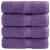 Prosoape mâini premium SOLUND 4 buc violet 30x30cm 600 gsm GartenMobel Dekor