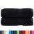 Prosoape mâini premium SOLUND 2 buc negru 30x30 cm 600 gsm GartenMobel Dekor