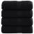 Prosoape mâini premium SOLUND 4 buc negru 30x30 cm 600 gsm GartenMobel Dekor