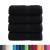 Prosoape mâini premium SOLUND 4 buc negru 30x30 cm 600 gsm GartenMobel Dekor