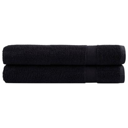 Prosoape premium SOLUND 2 buc. negru 100x200 cm 600 gsm GartenMobel Dekor