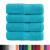 Prosoape mâini premium SOLUND 4 buc turcoaz 30x30cm 600 gsm GartenMobel Dekor
