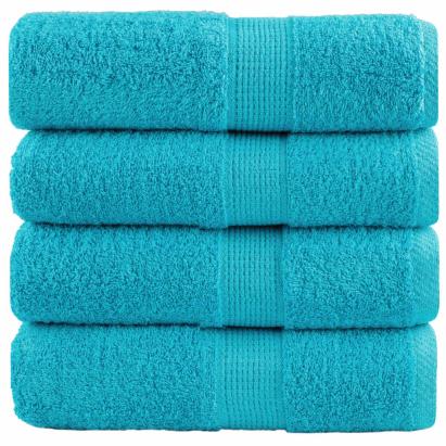Prosoape oaspeți premium SOLUND 4 buc turcoaz 30x50 cm 600 gsm GartenMobel Dekor