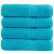 Prosoape de mâini premium SOLUND 4 buc. turcoaz 50x100cm 600gsm GartenMobel Dekor
