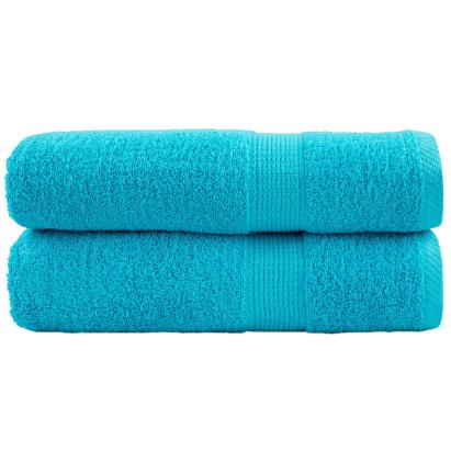 Prosoape de duș premium SOLUND 2 buc. turcoaz 70x140 cm 600 gsm GartenMobel Dekor