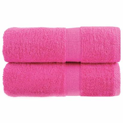 Prosoape mâini premium SOLUND 2 buc roz 30x30 cm 600 gsm GartenMobel Dekor