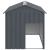 Cușcă câine cu acoperiș antracit 117x153x123 cm oțel galvanizat GartenMobel Dekor