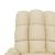 Fotoliu de masaj electric rabatabil, crem, textil GartenMobel Dekor