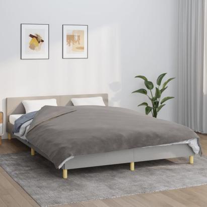 Pătură grea cu husă, gri, 200x220 cm, 9 kg, material textil GartenMobel Dekor