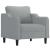 Set de canapele cu perne, 4 piese, gri deschis, textil GartenMobel Dekor