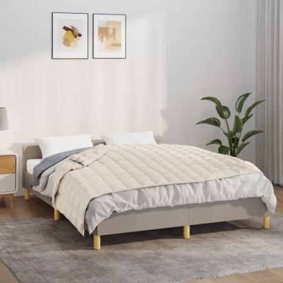 Pătură cu greutăți, crem deschis, 138x200 cm, 6 kg, textil GartenMobel Dekor