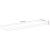 Raft perete 80x20x2,5 cm dreptunghiular lemn acacia margine vie GartenMobel Dekor