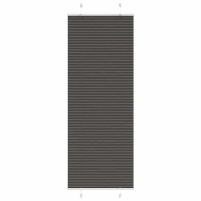 Jaluză plisată negru 70x200 cm Lățime țesătură 69,4cm poliester GartenMobel Dekor