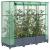 Strat înălțat cu husă de seră, aspect ratan, 120x40x123 cm GartenMobel Dekor