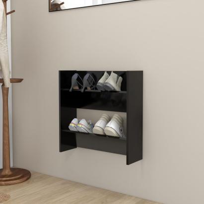 Pantofar de perete, negru, 60x18x60 cm, PAL GartenMobel Dekor