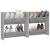 Pantofare de perete, 2 buc., gri beton, 60x18x60 cm, PAL GartenMobel Dekor